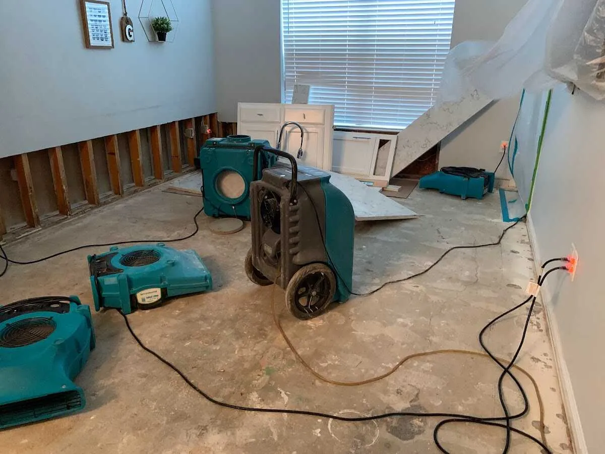 Dehumidifier in flood-cut room for Water Extraction & Removal in Pahrump